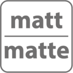 matt (trocknet tuchmatt auf)