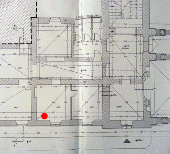 The heat flow measurement for Rome 01