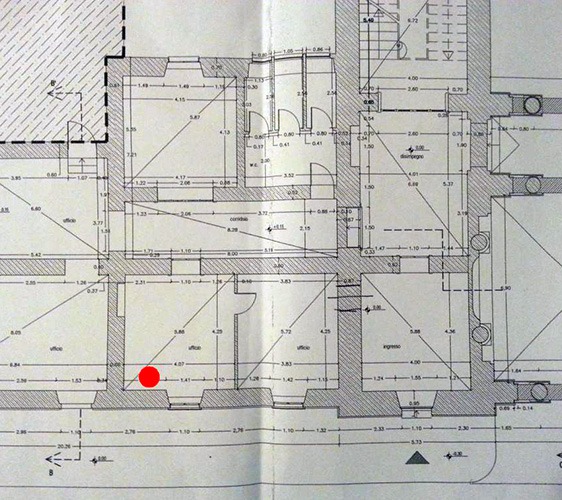 The heat flow measurement for Rome 01