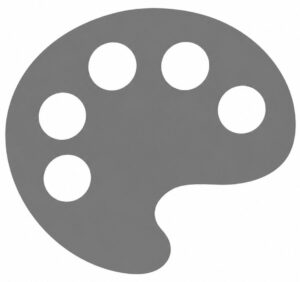 Icon 100 000 colors gray