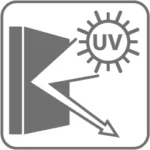 Reflektiert UV-Strahlung