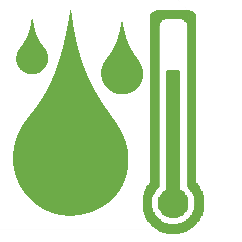 Icon humidity and temperature regulating green 2